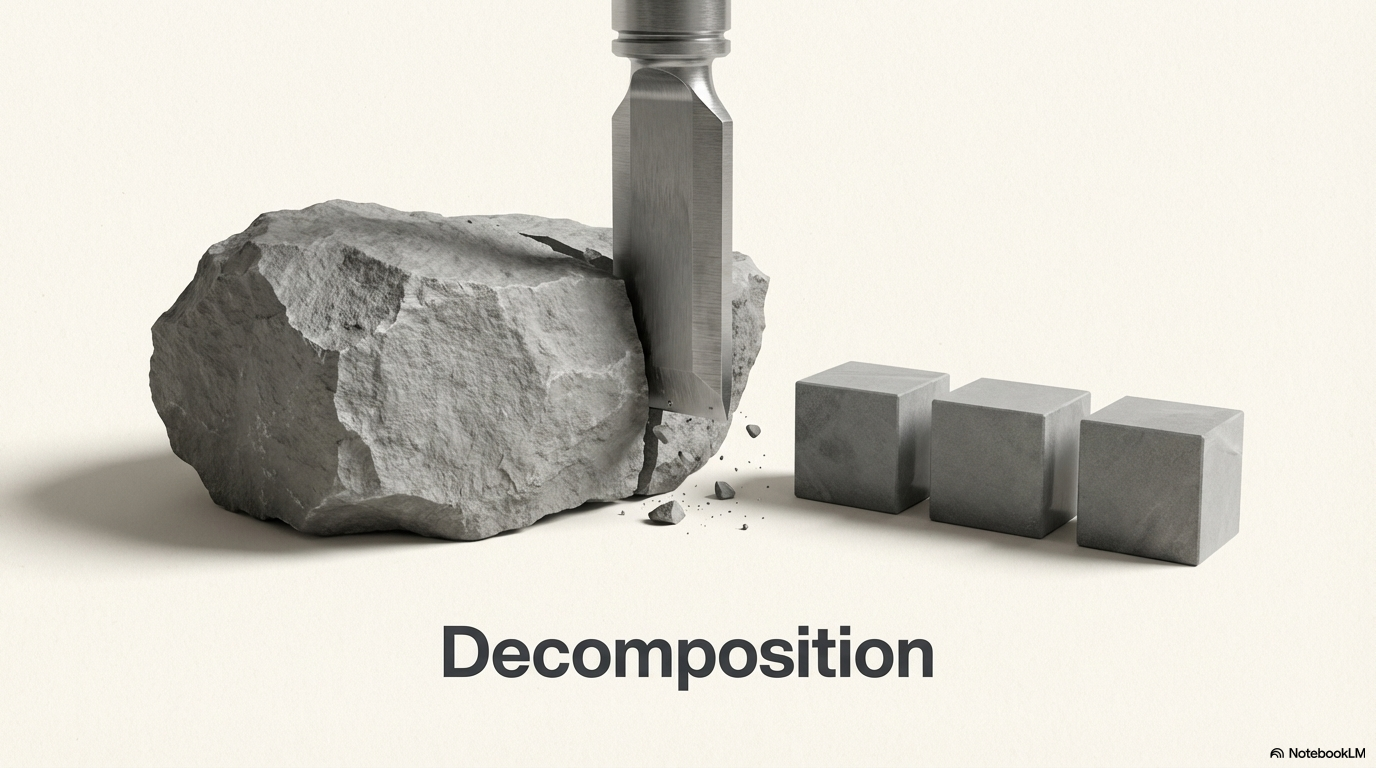 Decomposition — 大きな岩を扱いやすいブロックに分解する